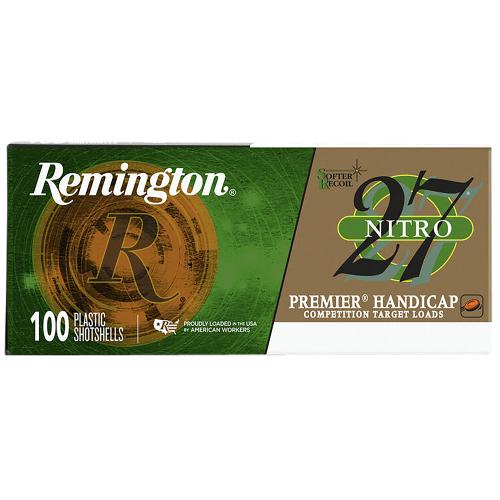 Remington Ammunition Premier Nitro 27 Handicap 12 Gauge 2.75" 1 1/8 oz 7.5 Shot 100 Per Box