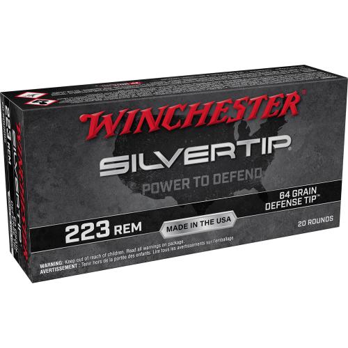 Winchester Ammo Silvertip 223Rem 64gr Defense Tip 20RD
