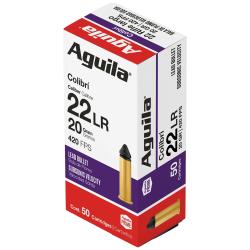 Aguila 1B220337 Colibri Rimfire 22 LR 20 gr Lead 50RD