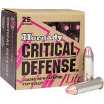 Hornady Critical Defense Lite 9mmLuger 100gr Hornady Flex Tip eXpanding 25 Per Box