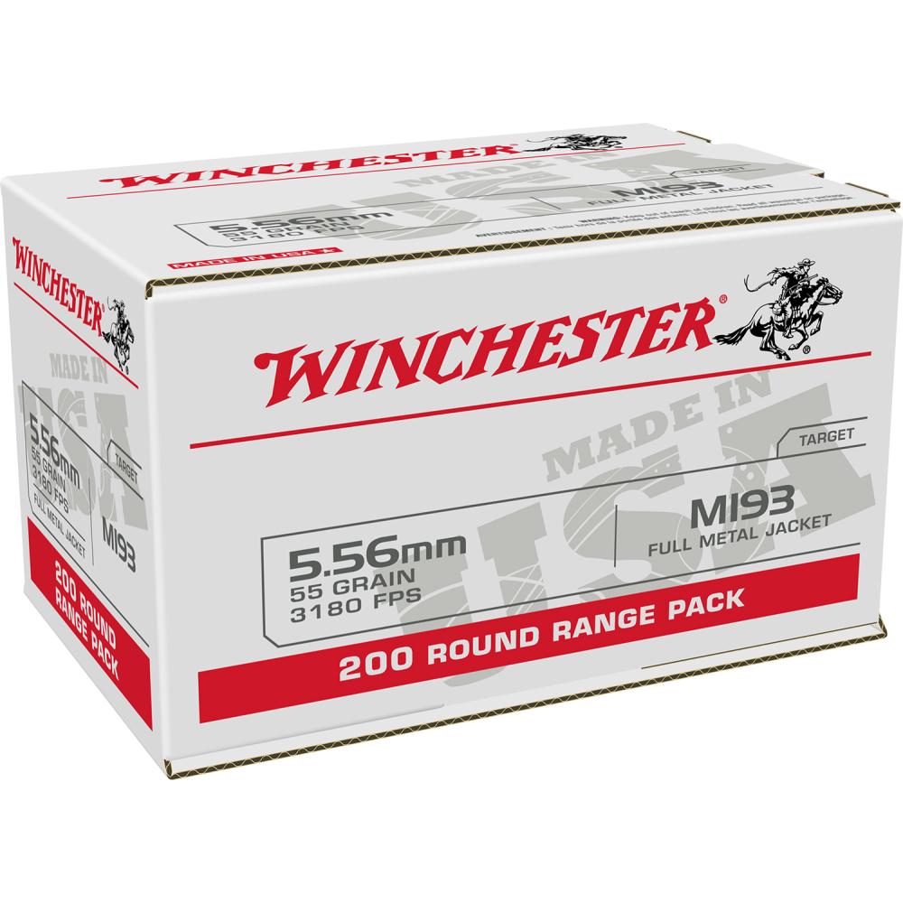 Winchester Ammo USA M193 5.56x45mmNATO 55gr FMJ 200RD