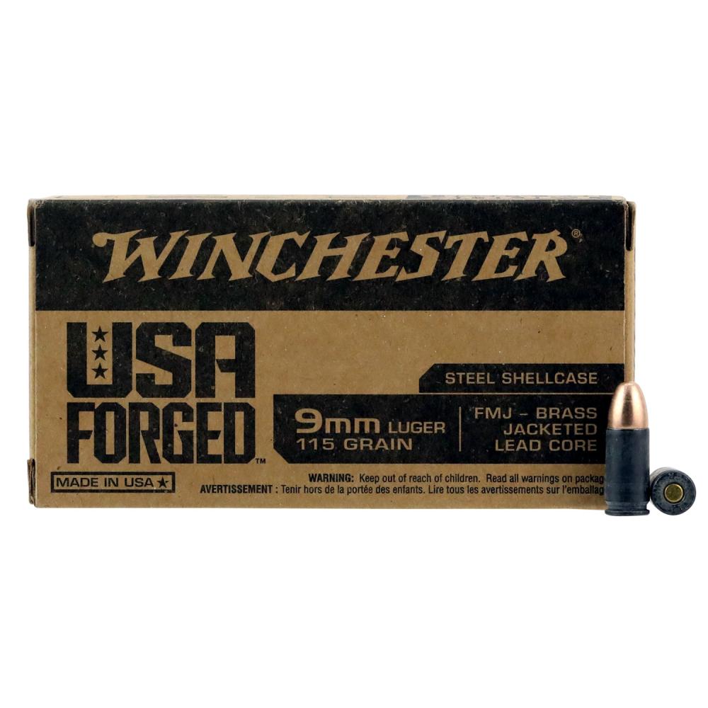 Winchester Ammo USA Forged 9mmLuger 115gr FMJ