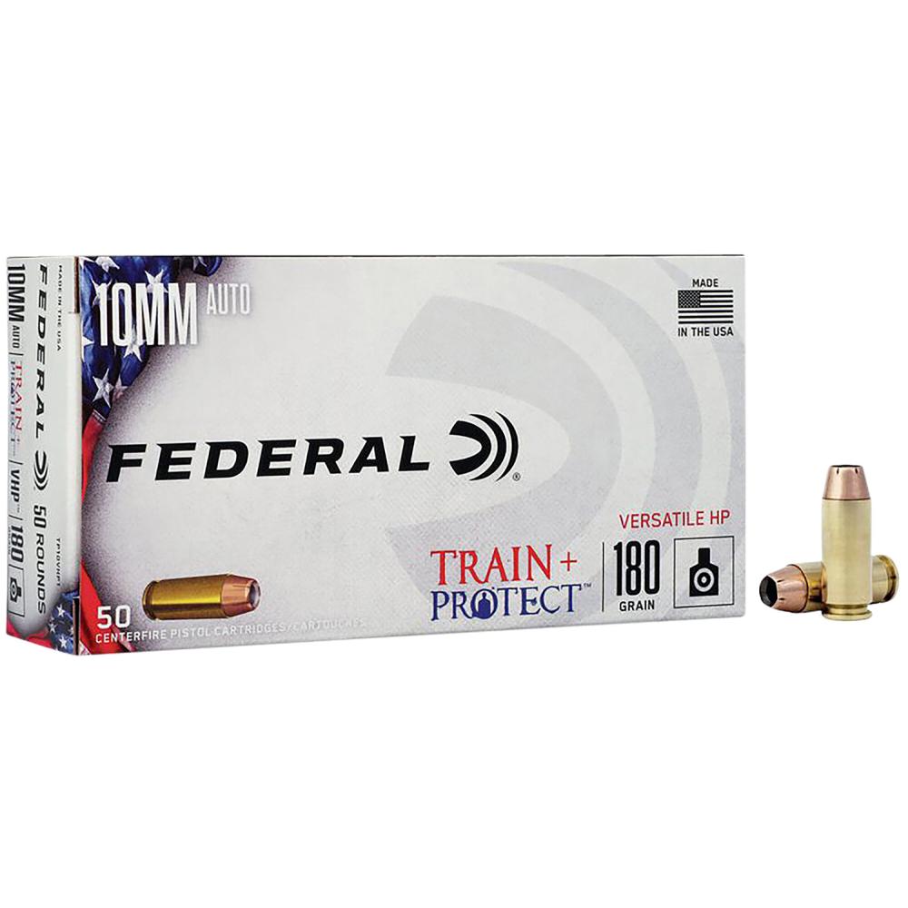 Federal Train + Protect 10mmAuto 180gr Versatile HP 50RD