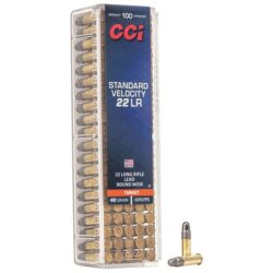 CCI Standard Velocity Rimfire Ammunition .22 LR 40 gr LRN 1070 fps 100/ct