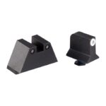 Night Fision Suppressor Height Night Sight Set White Front Black Back for Glock