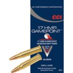 CCI .17 HMR GamePoint Rimfire Ammunition .17 HMR 20 gr JSP 2375 fps 50/ct