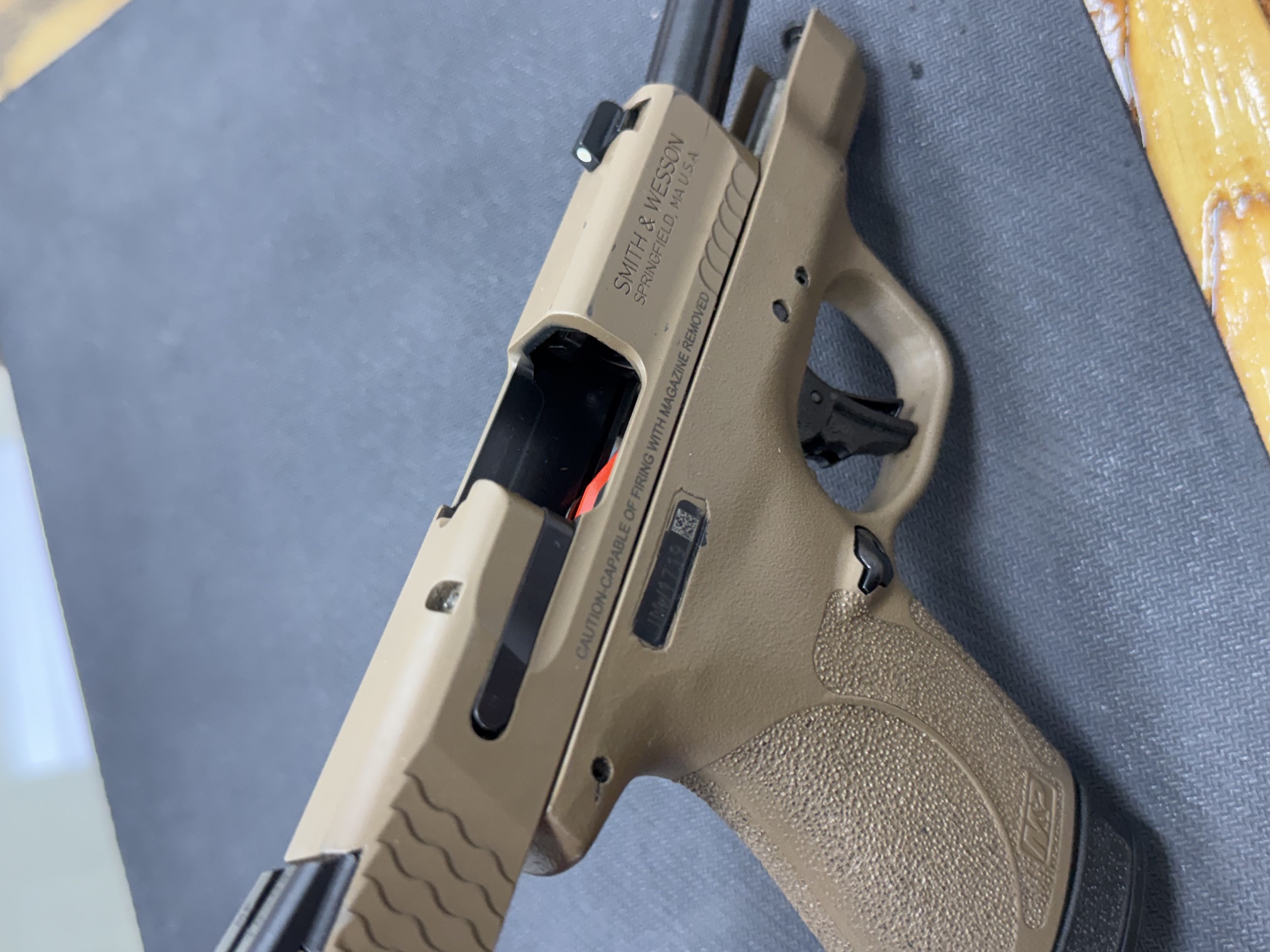 USED SMITH & WESSON M&P9 SHIELD PLUS FDE 9MM WITH BOX & 2 MAGS, HOLSTER-img-0
