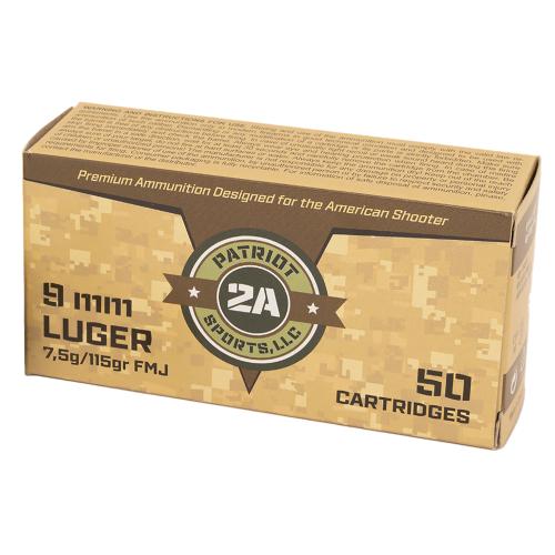 PATRIOT 9mm 115gr FMJ