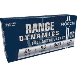 Fiocchi 25ACP 50GR FMJ