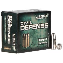 Liberty 9MM +P 50GR LEAD FREE HP