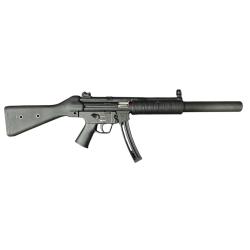 HK 81000468 MP5  22 LR Caliber with 25+1 Capacity, 16.10 Barrel, Black Metal Finish & Retractable Bl