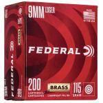 Federal Champion Training 9mmLuger 115gr 200 Per Box