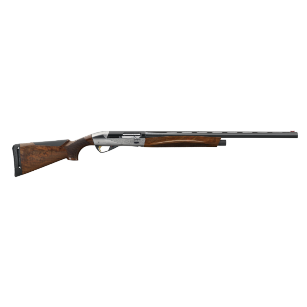 Benelli ETHOS Field 12-ga 3" 28" AA-Grade Satin Walnut Engraved Nickel-Plated Receiver 4+1 Semi-Auto Shotgun 10462