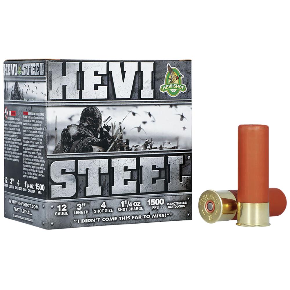 Hevi 12GA 3" #4 shot 25/box