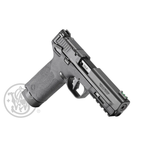Smith & Wesson M&P 22X, Semi-automatic, Single Action Only Internal Hammer Fired, Full Size, 22 LR, 4.1 Barrel with Thread Adapter, Anodized Finish, Black, Optics Ready Slide, Manual Safety, Fiber Optic Front Sight with Black Rear, 20 Rounds, 2 Magaz
