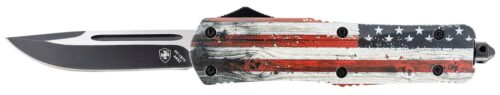 TEMP LWUS331  LRG   WOOD US FLAG DROP BLK