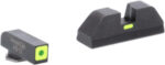 Green Tritium LimeGreenLumi Outline Square (non trit) REAR for Glock Gen 5
