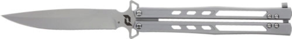 Schrade Alkymest Butterfly Folding Knife 4" Blade Silver
