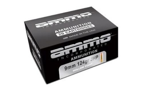 AMMO INC MATCH 9MM 124GR JHP 50/1000