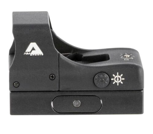 Aim Sports RT5C1 Compact Reflex Sight  Matte Black 1x27mm 3.5 MOA Red Dot