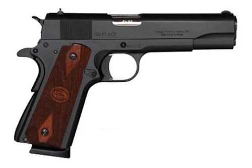 CDLY 1911 45ACP 5 BLK BROWN CHECKERED GRIPS
