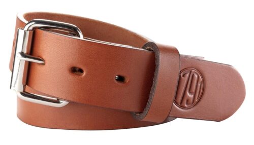 1791 Gunleather BLT014044CBRA 01  Gun Belt Classic Brown Leather 40/44 1.50 Wide Buckle Closure