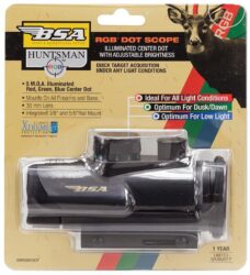BSA 30MM HUNTSMAN RED/ GRN/BLUE DOT RETICLE