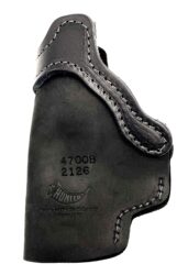 Hunter Company 4700 Universal  IWB Black Leather Belt Clip Fits Sm/Med Frame Right Hand