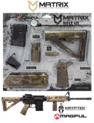Matrix Diversified Ind MAGCOM61KM Magpul Carbine Accessory Kit AR-15 Kryptek Mandrake Ambidextrous