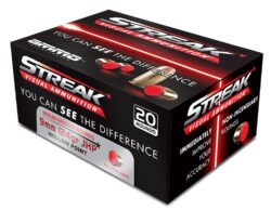 Ammo Inc 9124TMCSTRKRED Streak Visual (RED)  9mm Luger 124gr Total Metal Jacket 20 Per Box/10 Case