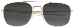 Humvee Adventure Gear HMV52BGOLD Sunglasses  Adult Gray Lens MIL-PRF-31013 Gold Frame
