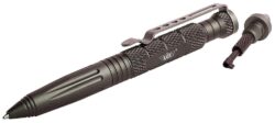Uzi Accessories UZITACPEN6GM Tactical Pen  Gun Metal Aluminum 6 Features Glass Breaker/Cuff Key