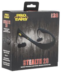 Pro Ears PEEBBLK Stealth 28  28 dB Behind The Head Black Adult 1 Pair