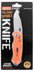 FPI 709C  ACCUSHARP FOLDING SPORT KNIFE BLZ ORG
