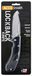 FPI 711C  ACCUSHARP LOCKBACK G10 KNIFE BLACK