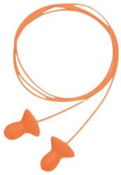 Howard Leight R01522 Corded Ear Plugs Quiet Foam 26 dB Behind The Neck Orange Adult 2 Pair