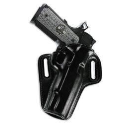 Galco CON266B Concealable  OWB Black Leather Belt Slide Fits 1911 Right Hand