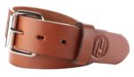 1791 Gunleather BLT014044CBRA 01  Gun Belt Classic Brown Leather 40/44 1.50 Wide Buckle Closure
