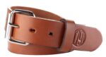 1791 Gunleather BLT014246CBRA 01  Gun Belt Classic Brown Leather 42/46 1.50 Wide Buckle Closure