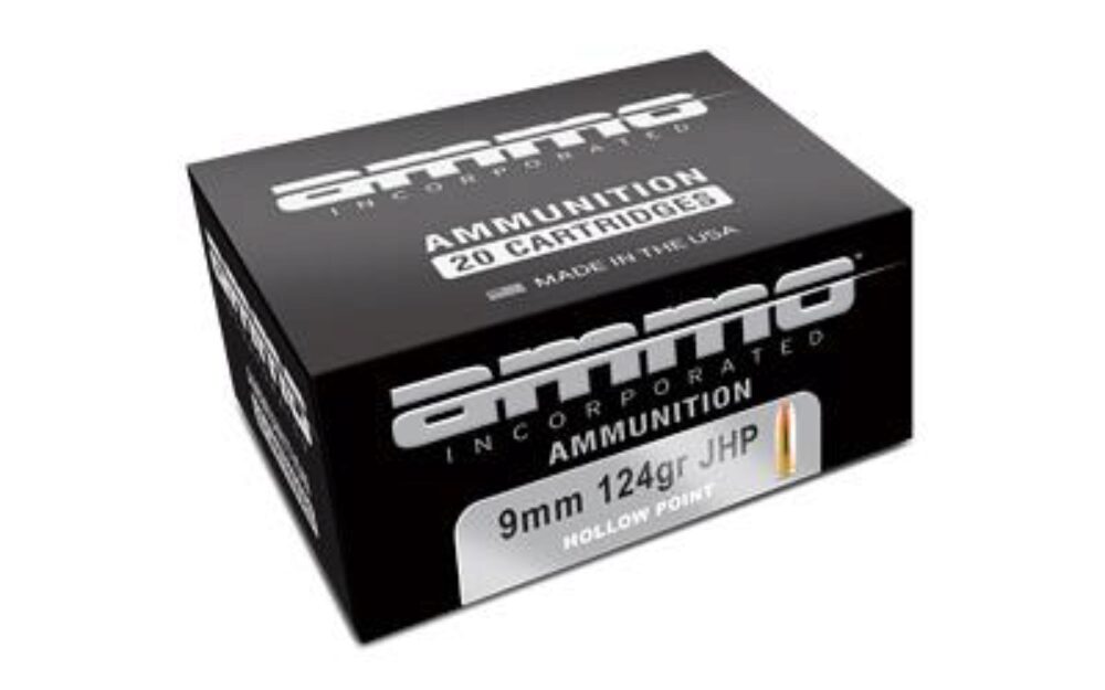 AMMO INC MATCH 9MM 124GR JHP 50/1000