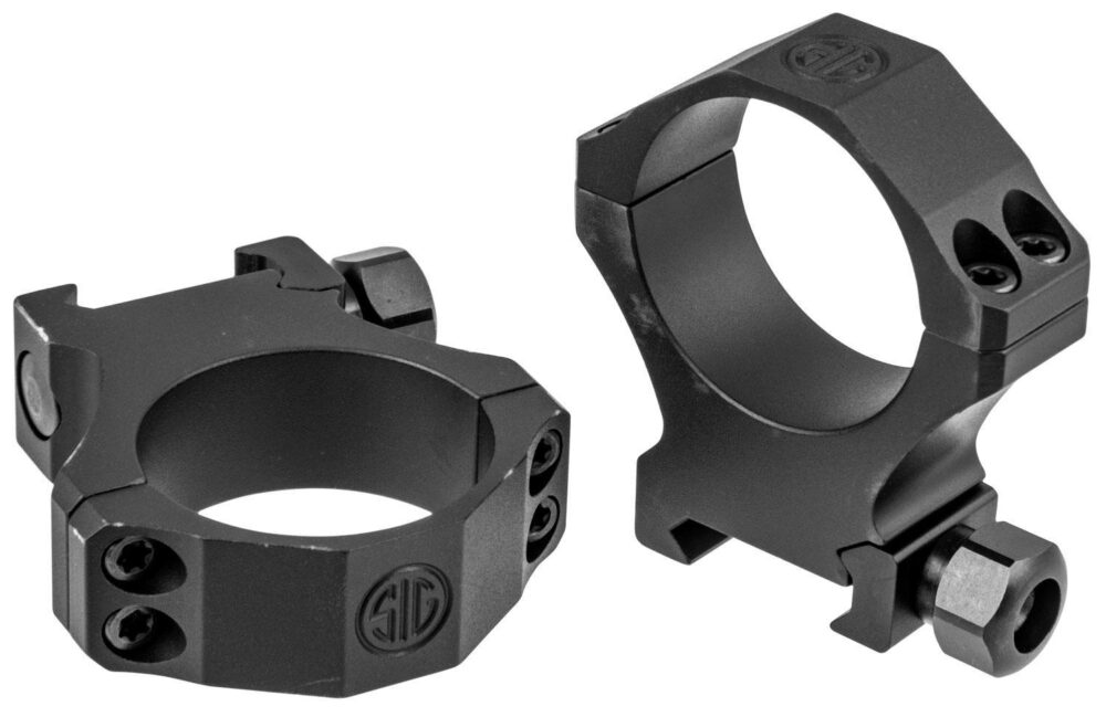 SIG ALPHA1 34MM EXTRA HIGH RINGS ALUM MATTE BL