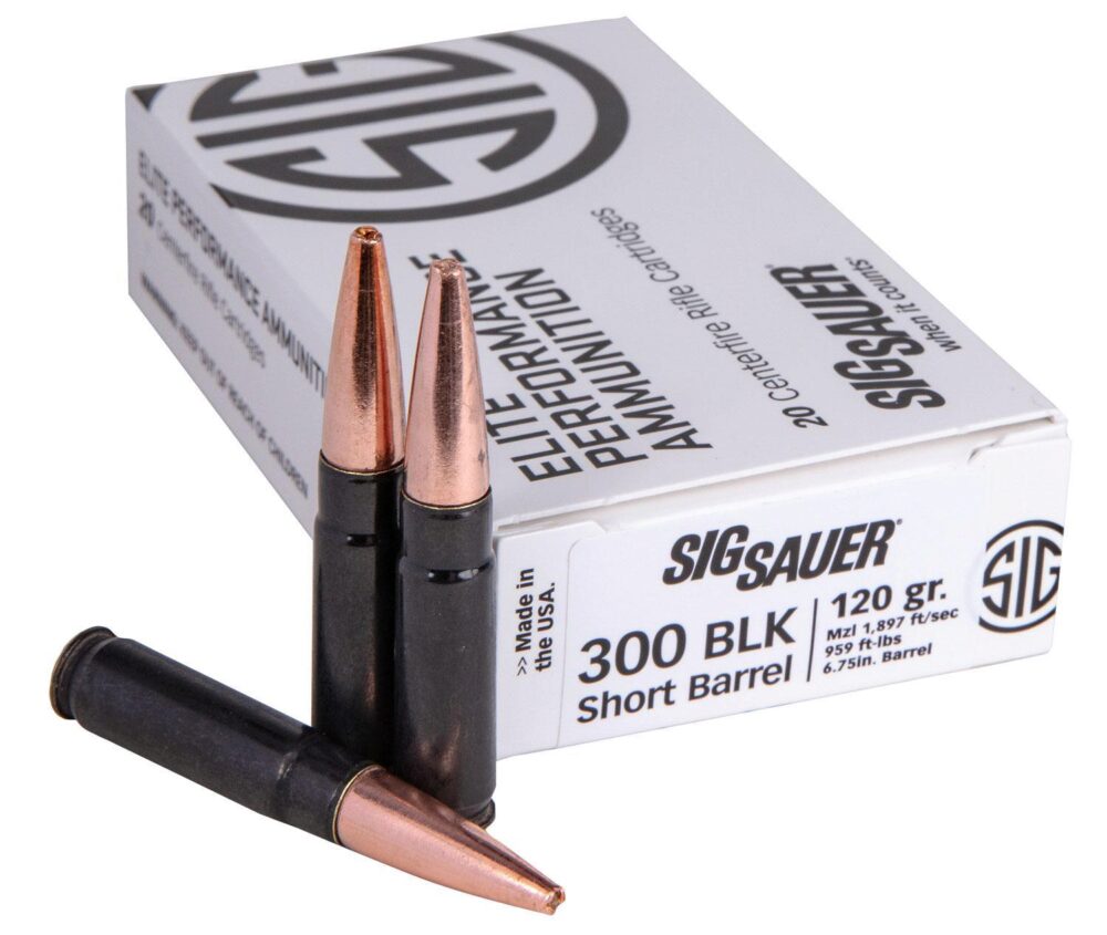 SIG AMMO 300BLK 120GR SBR COPPER 20/10