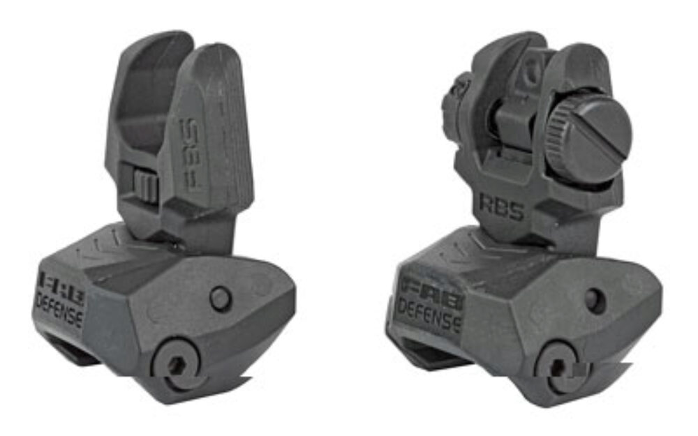 FAB DEF POLY FLIP-UP SIGHT SET BLK