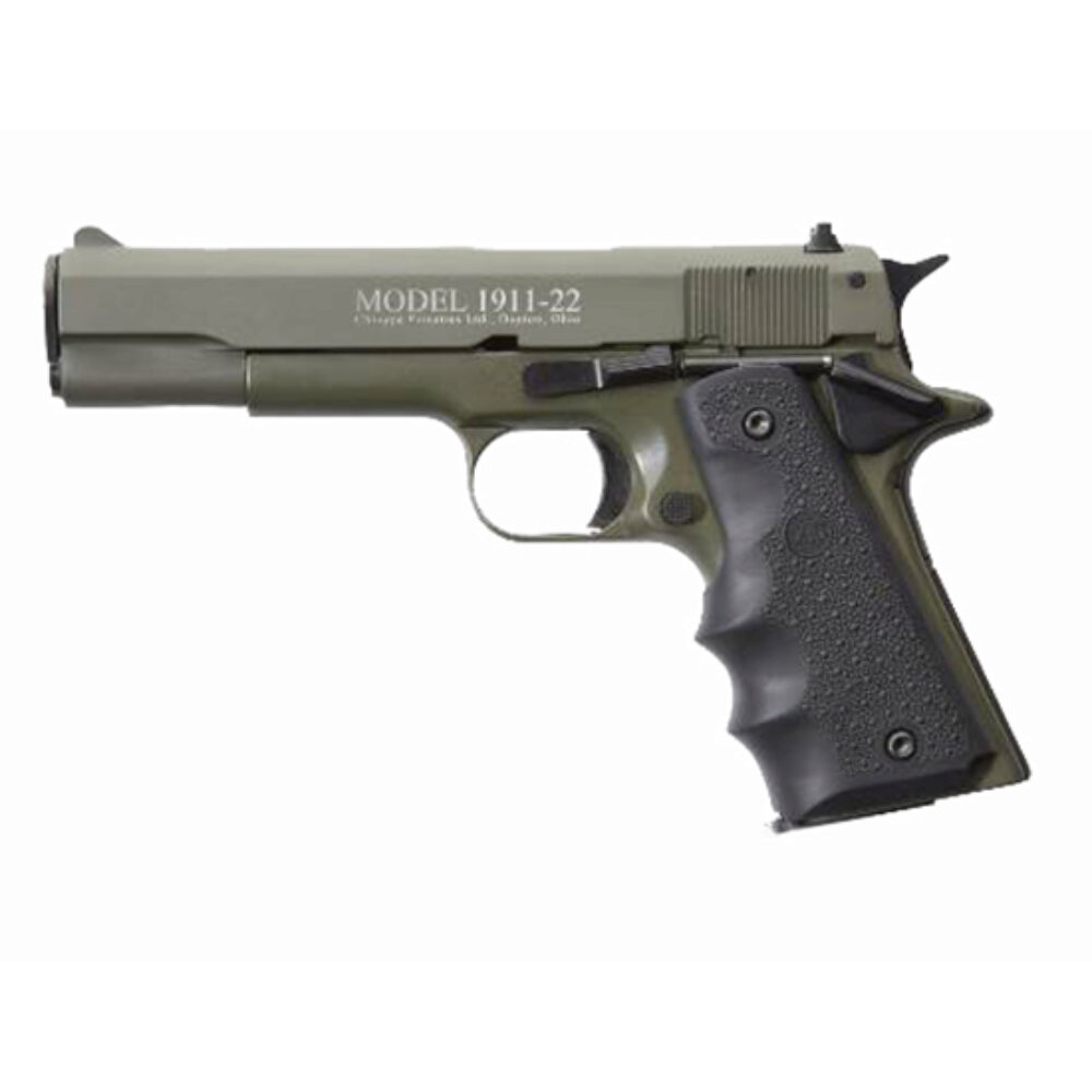 CHIAPPA 1911-22 22LR 5 OD GREEN HOGUE GRIPS
