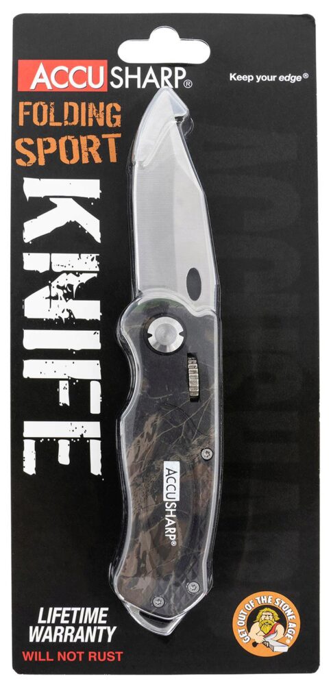 FPI 704C  ACCUSHARP FOLDING SPORT KNIFE CAMO