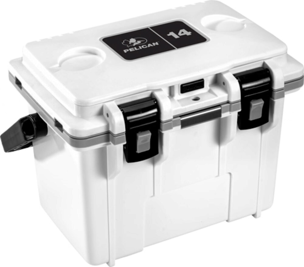 PELICAN 14Q-1-WHTGRY 14QT ELITE COOLER WHT/GRY