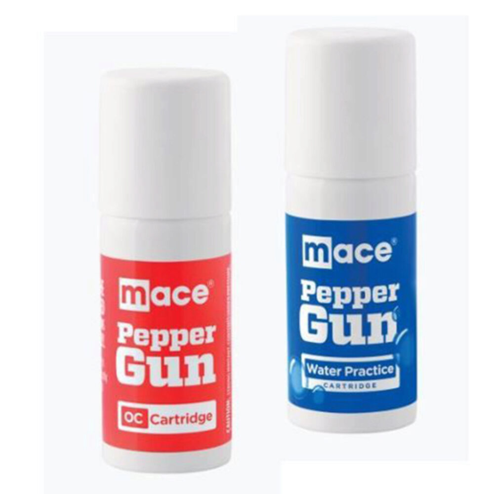 MACE PEPPER GUN REFILLS 1 WATER 1 PEPPER