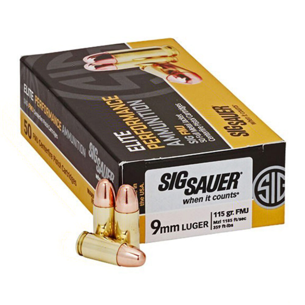 SIG AMMO 9MM 115GR FMJ 50/1000