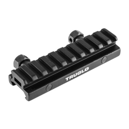 TruGlo TG8970B Picatinny Riser Mount  Matte Black Anodized