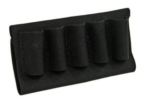 Blackhawk 74SH02BK Buttstock Shell Holder  Black Nylon 5rd Shotgun